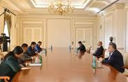   Presidente Ilham Aliyev recibe al vicepresidente del gabinete de ministros de Kirguistán  