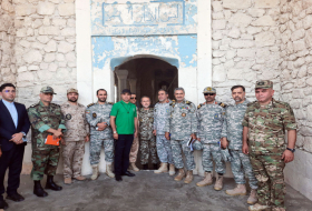  Una delegación militar iraní visita el distrito de Aghdam, liberado de la ocupación armenia