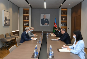 Canciller azerbaiyano se reúne con el embajador francés en Azerbaiyán