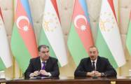   El Presidente de Azerbaiyán llamó por teléfono a su homólogo tayiko  