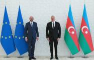  Presidente Ilham Aliyev se reúne con Charles Michel en Praga 