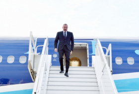  Presidente de Azerbaiyán parte rumbo a Georgia 