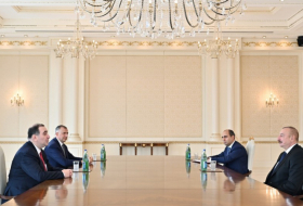   Presidente de Azerbaiyán recibe al ministro de Educación y Ciencia de Georgia  