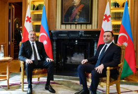   Presidente de Azerbaiyán y Primer Ministro de Georgia tuvieron un almuerzo de trabajo conjunto en Mtskheta  