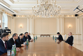  Ilham Aliyev recibe al vicepresidente de Türkiye 
