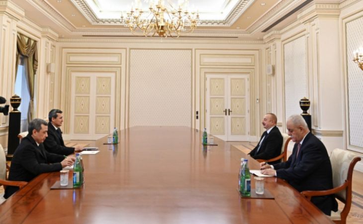   Presidente Ilham Aliyev recibe al ministro de Relaciones Exteriores de Turkmenistán  