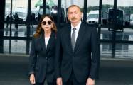   Presidente de Azerbaiyán y la primera dama visitan el distrito de Shaki  