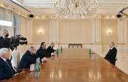   Presidente de Azerbaiyán recibe al Jefe de la República de Daguestán  