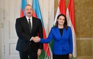   Presidentes de Azerbaiyán y Hungría mantienen reunión privada  