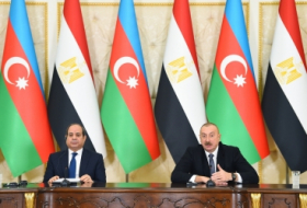   Declaraciones a la prensa de los Presidentes de Azerbaiyán y Egipto  