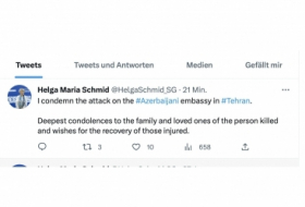  Secretaria General de la OSCE condena el ataque a la Embajada de Azerbaiyán en Teherán 