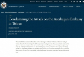   El Departamento de Estado de EEUU condena el ataque a la embajada de Azerbaiyán en Teherán  