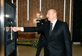  Presidente Ilham Aliyev asiste a la inauguración de la 