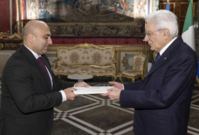 El Embajador de Azerbaiyán presenta sus cartas credenciales al Presidente de Italia