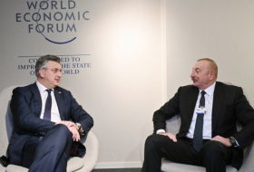   Ilham Aliyev se reunió con el Primer Ministro de Croacia en Davos  