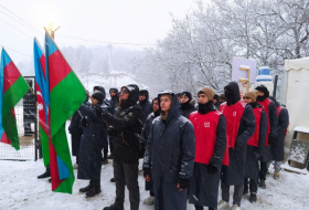  Continúa la protesta pacífica de ecoactivistas azerbaiyanos en la carretera Lachin-Khankendi 