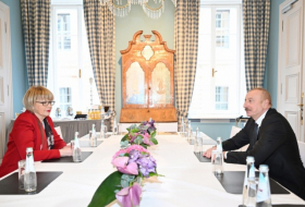   El presidente Ilham Aliyev se reunió con la secretaria general de la OSCE en Munich  