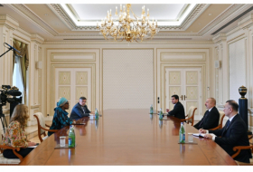  Presidente Ilham Aliyev recibe a la directora ejecutiva de ONUSIDA 