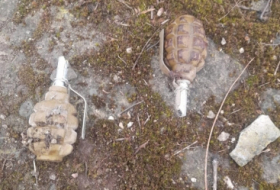 Se encuentran granadas de mano en el distrito de Lachin