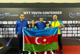 Jugadores de tenis de mesa sub-13 de Azerbaiyán lideran la clasificación mundial
