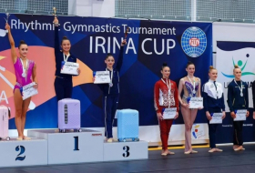La gimnasta azerbaiyana logra dos bronces en la Copa Irina 2023