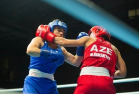 Boxeadora azerbaiyana derrota a la rival armenia en los III Juegos Europeos