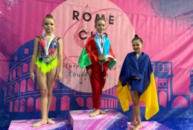 Gimnastas azerbaiyanas logran medallas de oro en Roma