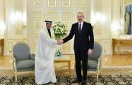  Presidente Ilham Aliyev recibe al Secretario General del Consejo de Cooperación del Golfo 