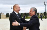  El presidente de Azerbaiyán se reunió con su homólogo uzbeko 