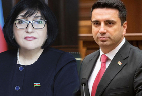  Se celebra una reunión de la presidents del Milli Majlis con su homólogo armenio 