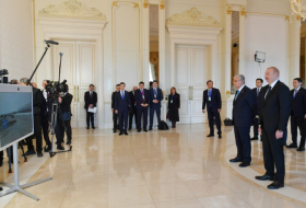   Los Presidentes de Azerbaiyán y Kazajistán presenciaron por videoconferencia la ceremonia de llegada del tren de contenedores desde la terminal china de Xi'an a la estación de Bakú 