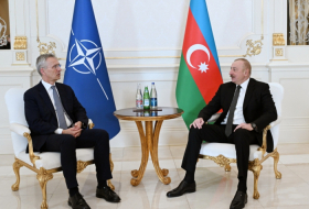   Presidente Ilham Aliyev se reúne en privado con el secretario general de la OTAN  