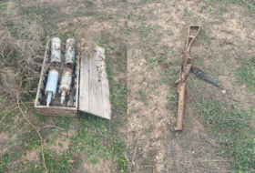  Se descubrió un proyectil de tanque en la aldea liberada de Jabrayil  