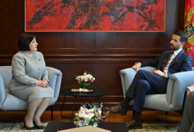 La Presidenta del Parlamento azerbaiyano entregó al Presidente de Montenegro una invitación para la COP29