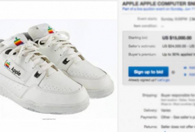 Ni son Reebok, ni son Nike': Subastan zapatillas Apple por un precio inicial de 15.000 dólares