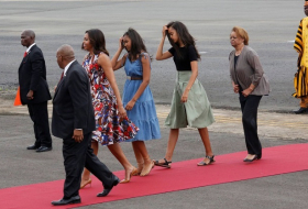 Michelle Obama comienza en Liberia el viaje que la traerá a España