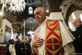 Papa usó la palabra  “genocidio” en Ereván