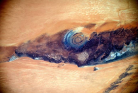 Sorprendente imagen del 'Ojo del Sahara' captada por un cosmonauta desde la EEI (FOTO)